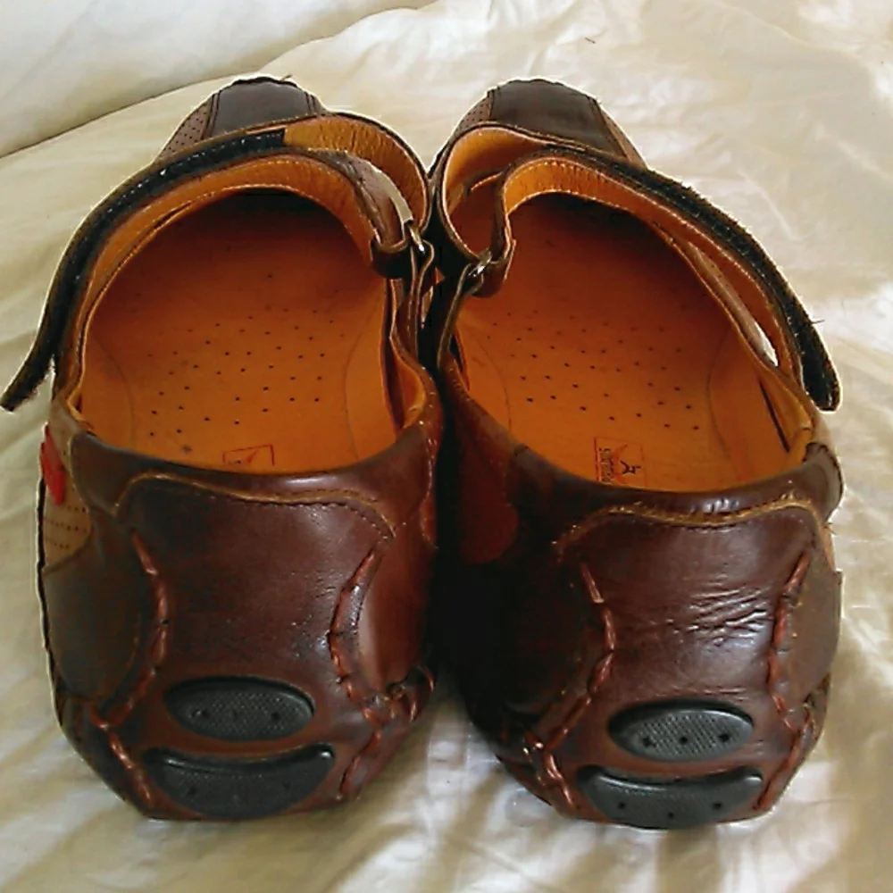 PIKOLINOS Brown Two-Tone Leather Mary Jane Flats - Picture 2 of 6